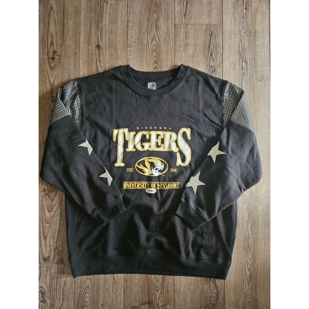 Missouri Tigers Gameday Couture Sweatshirt Women's Size XL Rhinestone Stars